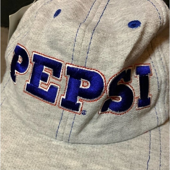Vintage 90s Pepsi Trucker Men’s Hat Gray One-Size 6 Panel Sewn Baseball Cap New! - Picture 2 of 10